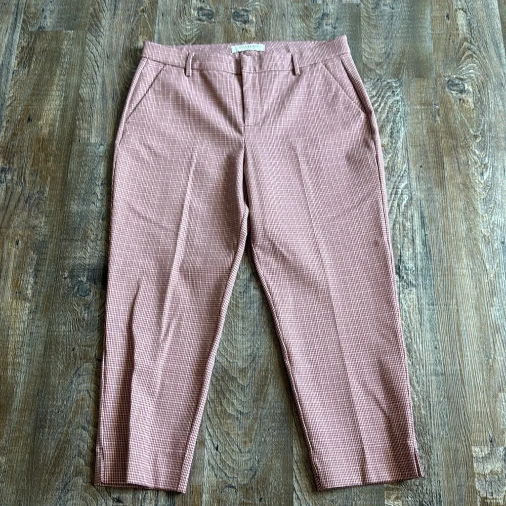 Liverpool Los Angeles | Sweet Berry Mini Box Plaid Dress Pants - Picture 5 of 8